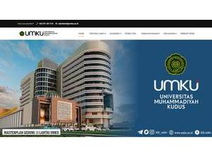 Muhammadiyah University of Kudus's official website homepage screenshot