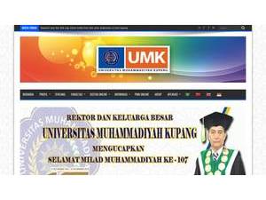 Muhammadiyah University of Kupang's official website homepage screenshot