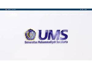 Muhammadiyah University of Surakarta's official website homepage screenshot