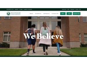 Multnomah University's official website homepage screenshot