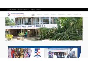 Mulungushi University's official website homepage screenshot