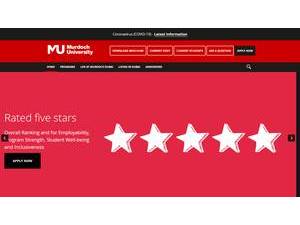Murdoch University Dubai's official website homepage screenshot