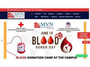 MVN University's official website homepage screenshot