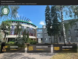 Nadbużańska Szkoła Wyższa im. Marka J. Karpia w Siemiatyczach's official website homepage screenshot
