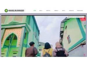 Nahdlatul Ulama Sunan Giri University's official website homepage screenshot
