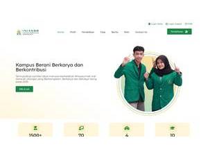 Nahdlatul Ulama University of West Kalimantan's official website homepage screenshot
