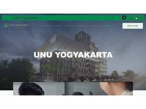 Nahdlatul Ulama University of Yogyakarta's official website homepage screenshot