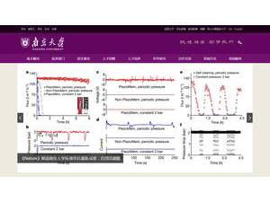 Nanjing University's official website homepage screenshot