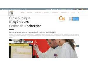 National Graduate School of Engineering, Caen's official website homepage screenshot