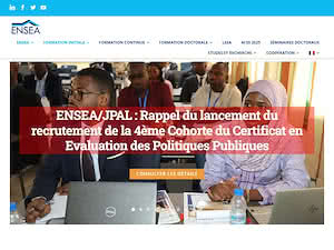 National Higher School of Statistics and Economics's official website homepage screenshot