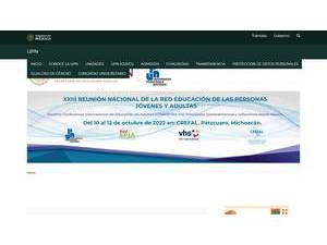 National Pedagogical University, Mexico's official website homepage screenshot