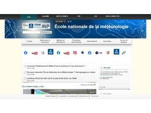 National School of Meteorological Studies's official website homepage screenshot