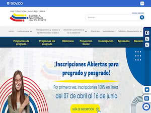 National School of Sport's official website homepage screenshot