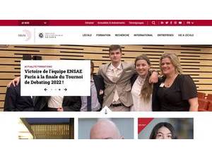 National School of Statistics and Economic Administration's official website homepage screenshot