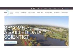 National School of Statistics and Information Analysis's official website homepage screenshot