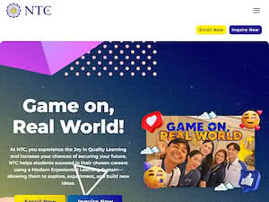 National Teachers College's official website homepage screenshot