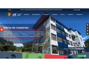 National University of Loja's official website homepage screenshot
