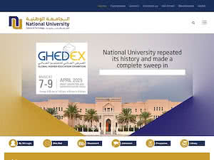 National University of Science and Technology's official website homepage screenshot