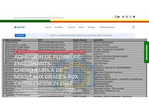 National University of Sciences, Technologies, Engineering and Mathematics's official website homepage screenshot