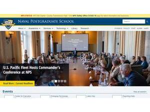 Naval Postgraduate School's official website homepage screenshot