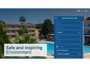 Neapolis University Pafos's official website homepage screenshot