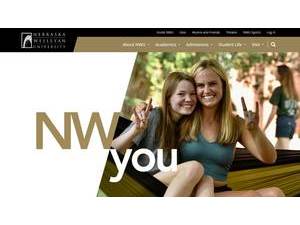 Nebraska Wesleyan University's official website homepage screenshot