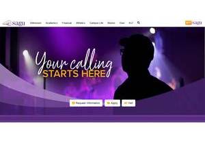 Nelson University's official website homepage screenshot