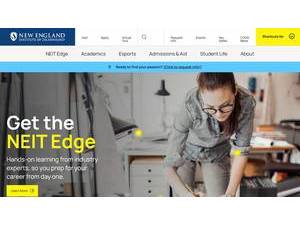 New England Institute of Technology's official website homepage screenshot