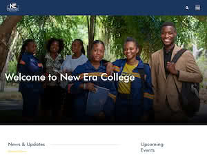 New Era College's official website homepage screenshot