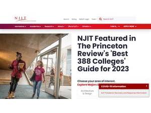 New Jersey Institute of Technology's official website homepage screenshot