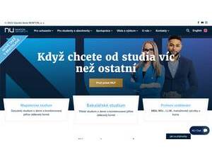 Newton University's official website homepage screenshot