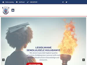 Ngwane Teacher's College's official website homepage screenshot
