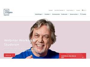 NHL Stenden Hogeschool's official website homepage screenshot