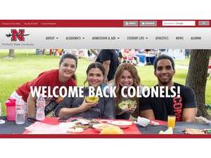 Nicholls State University's official website homepage screenshot