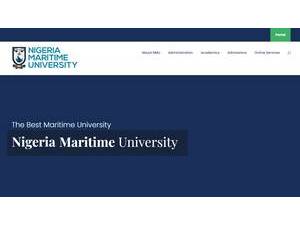 Nigerian Maritime University, Okerenkoko's official website homepage screenshot