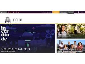 Normal Superior School's official website homepage screenshot