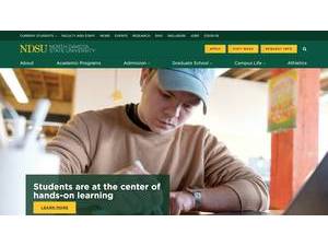 North Dakota State University's official website homepage screenshot