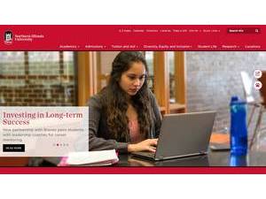 Northern Illinois University's official website homepage screenshot