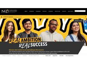 Northern Kentucky University's official website homepage screenshot