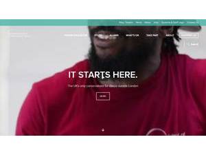 Northern School of Contemporary Dance's official website homepage screenshot