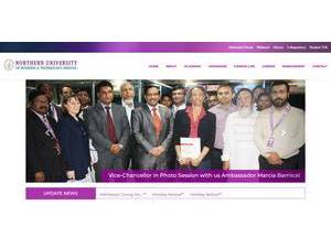 Northern University of Business and Technology, Khulna's official website homepage screenshot