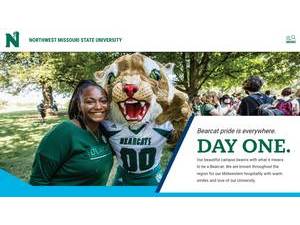 Northwest Missouri State University's official website homepage screenshot