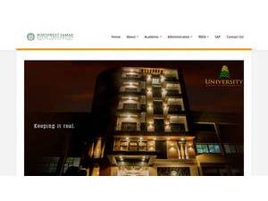 Northwest Samar State University's official website homepage screenshot