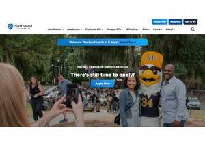 Northwest University's official website homepage screenshot