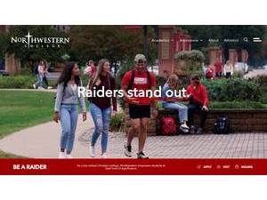 Northwestern College's official website homepage screenshot