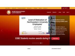 Northwestern University, Philippines's official website homepage screenshot