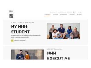 Norwegian School of Economics's official website homepage screenshot
