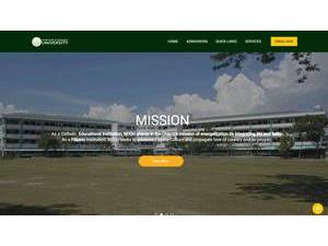 Notre Dame of Dadiangas University's official website homepage screenshot