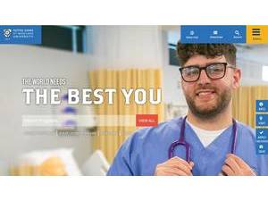 Notre Dame of Maryland University's official website homepage screenshot