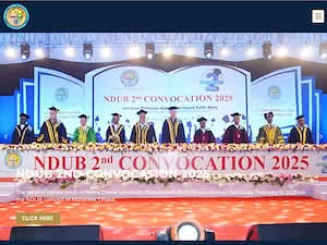 Notre Dame University Bangladesh's official website homepage screenshot